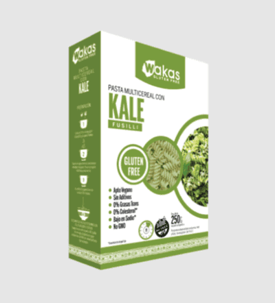 Fideos Fusilli Multicereal con Kale x 250 gr - Wakas