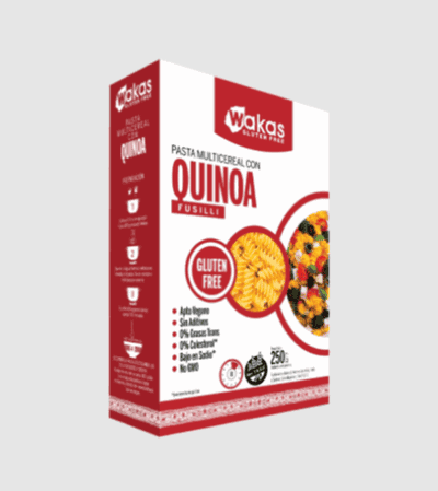 Fideos Penne Rigate Multicereal con Quinoa x 250 gr - Wakas