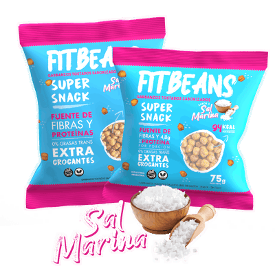 Snacks de Garbanzos con Sal Marina x 75 gr - Fitbeans
