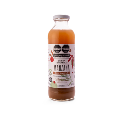 Bebida Orgánica de Manzana con Canela x 500 ml - Pampa Gourmet