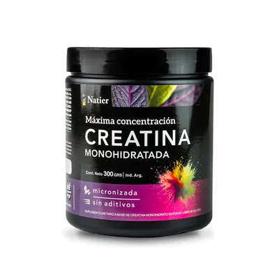 Creatina Monohidratada Micronizada x 300 gr - Natier