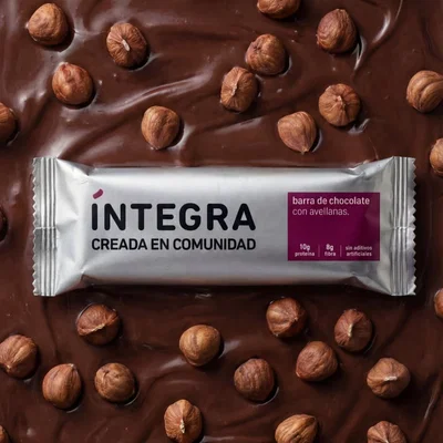 Barra de chocolate con avellanas x 41 gr - Íntegra