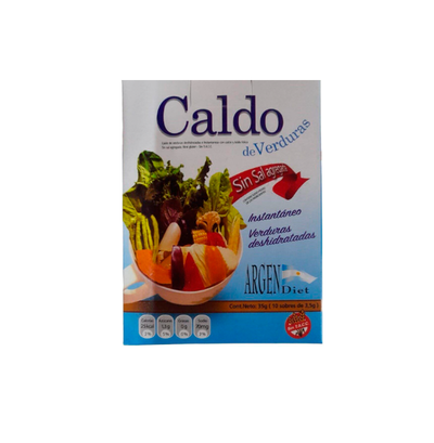 Caldo de Verduras (sin sal) x 35 gr - Argendiet