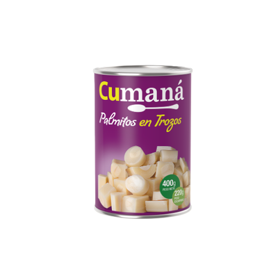 Palmitos en Trozos x 400 gr - Cumaná