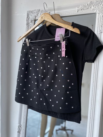 Skort sastrero con strass