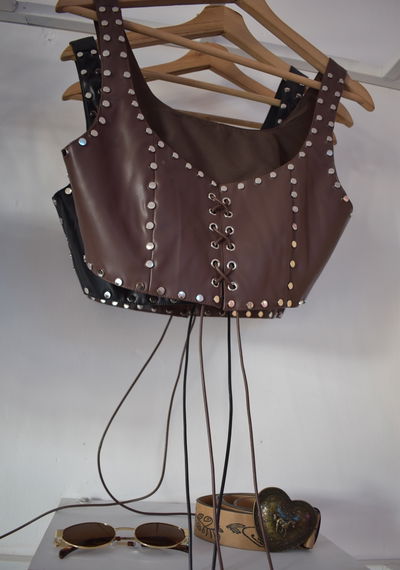 Top Leather Boho