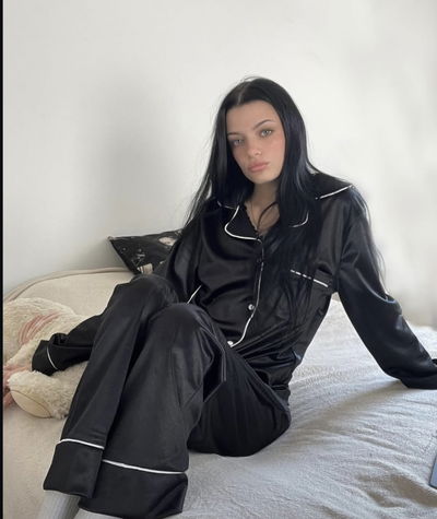 Pijama saten largo