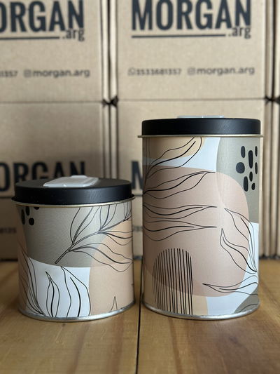 Lata yerbera y azucarera 