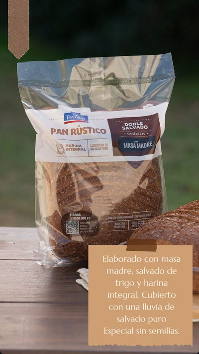 Pan rústico (doble salvado)