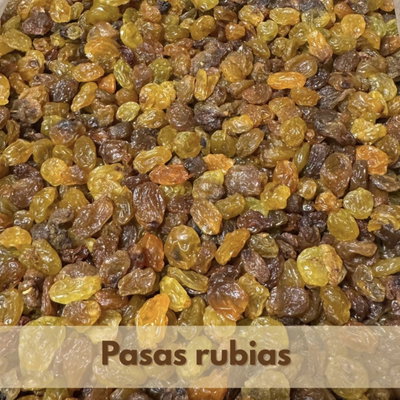 Pasas de uvas rubias 