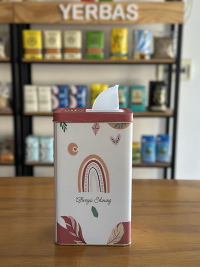 Lata yerbera rectangular 