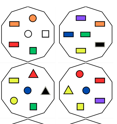 Encuentra la forma y el color