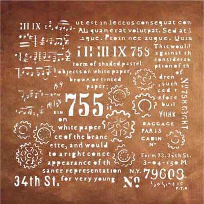 STENCIL GE011 20X20