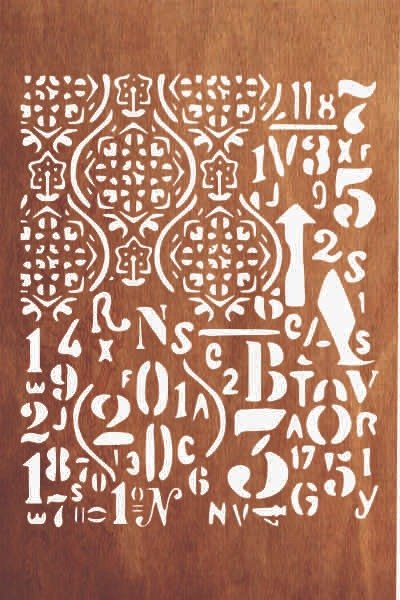STENCIL H130 20X25