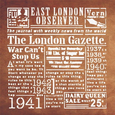 STENCIL GE007 20X20