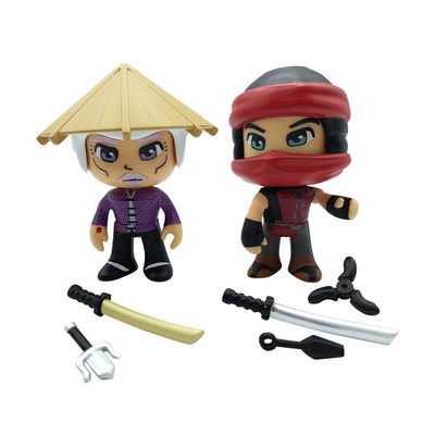 Pinypon Action - Figuras Ninja con moto
