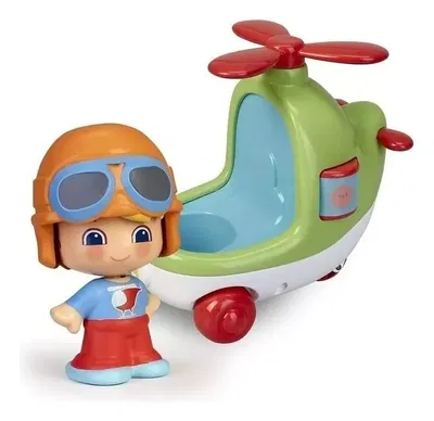 My First PinyPon - Figura Con Vehiculo Helicoptero