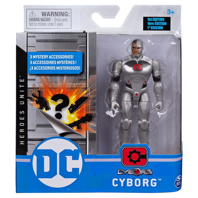 DC | Figura articulada 10cm con accesorios misteriosos. Cyborg