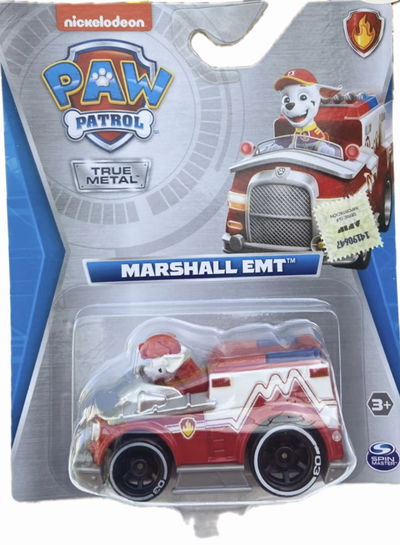 Paw Patrol Vehículo Con Figura True Metal 7 Cm 