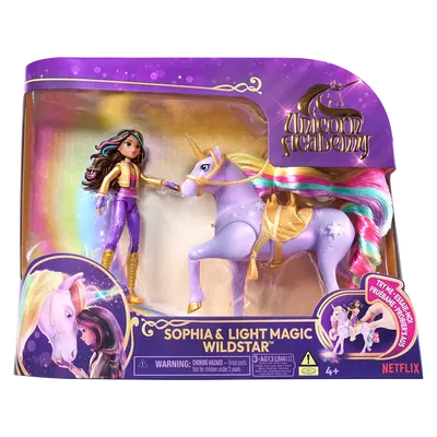 UNICORN ACADEMY SOPHIA CON UNICORNIO CON LUCES 