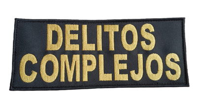 PARCHE ESPALDA DELITOS COMPLEJOS