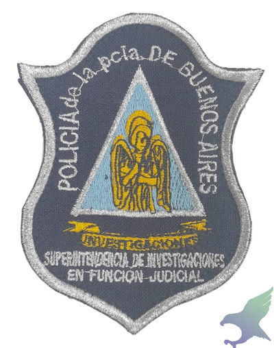 PARCHE BRAZO INVESTIGACIONES JUDICIAL PLATA