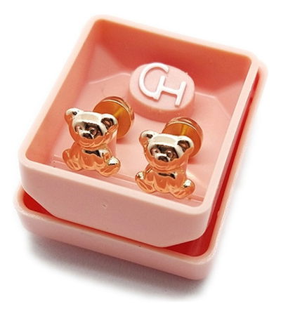 ARO ABRIDOR ENCHAPADO CON PERNO DE ORO 18K OSITOS