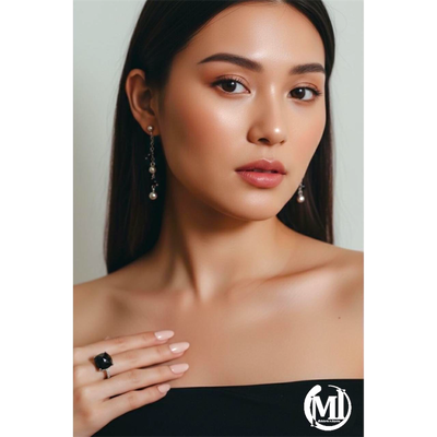 ✦ Aros Pendant "Pure Silver & Ónix" ✦