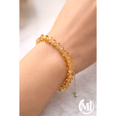 PULSERA CRYSTAL Y PLATA