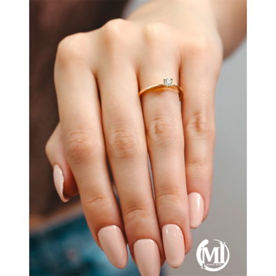 SOLITARIO DE 2GR ORO 18k