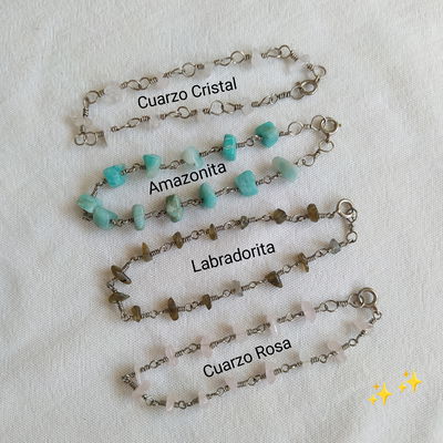 Pulsera piedras energéticas y piedras