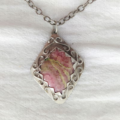 Dije de Rodocrosita (rombo)