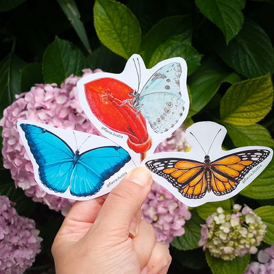 Stickers Mariposas x 3