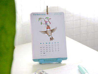Calendario 2026 Colibríes