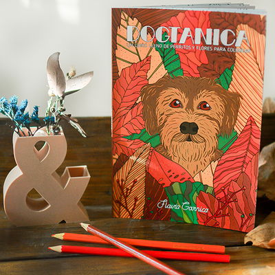 Dogtanica- Libro para colorear de perritos