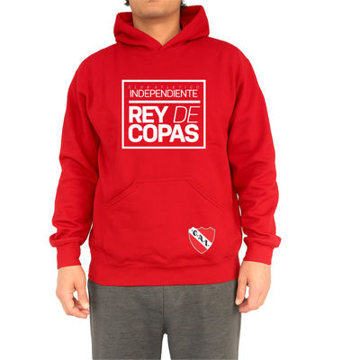 Buzo Canguro “Independiente Rey de copas”
