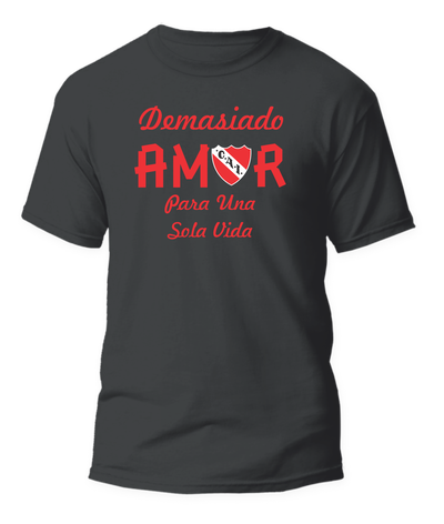Remera Demasiado amor para una sola vida - 4 colores