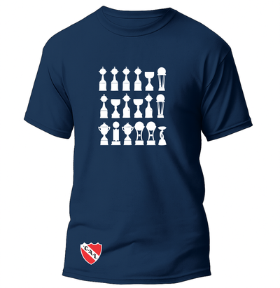 Remera algodon Independiente Copas Internacionales - 4 colores