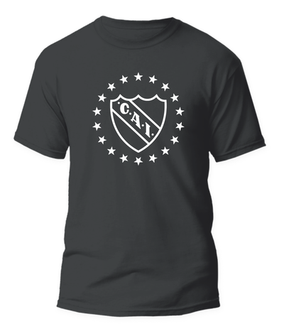 Remera algodón Independiente escudo estrellas - 4 colores