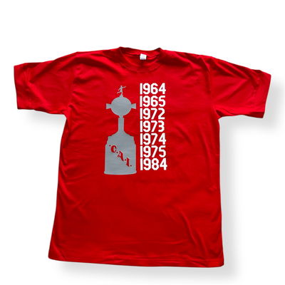 Remera Copas Libertadores roja