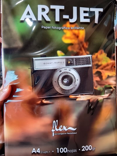 Papel fotografico A4 200gr FLEX brillante X50 HOJAS