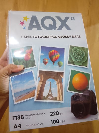 FOTOGRAFICO BRILLANTE DOBLE FAZ 220 GR AQX 