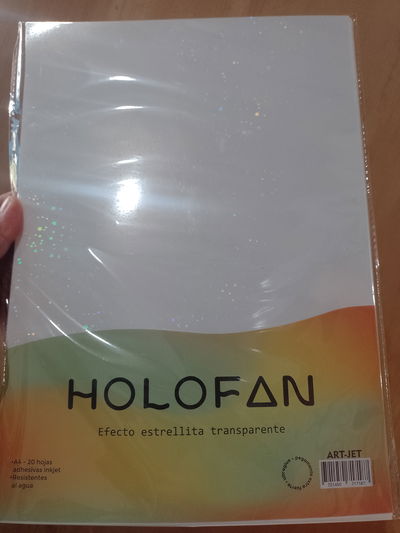 Holofan efecto ESTRELLITA TRANSPARENTE X10 hojas