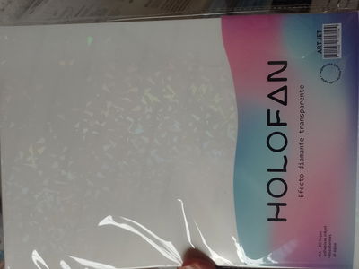 Holofan efecto DIAMENTE TRANSPARENTE X10 hojas