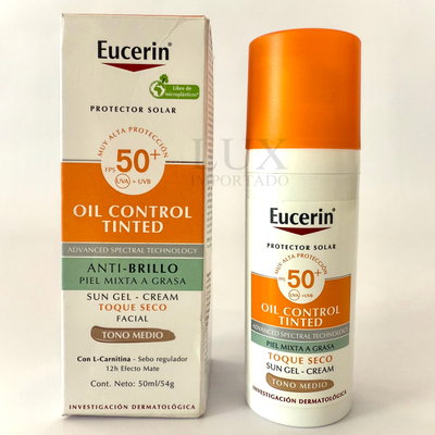 Eucerin Oil Control Tinted FPS 50+ Tono Medio Anti-Brillo