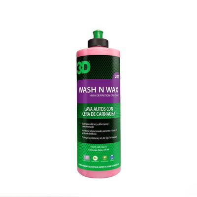 Wash and wax 500ml - Shampoo concentrado con carnauba 