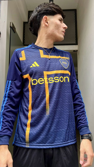 CAMISETA BOCA JRS MANGAS LARGAS SUPLENTE 23/24