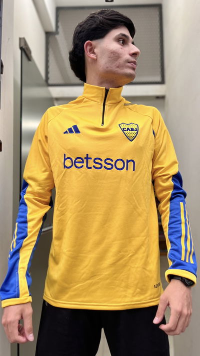 BUZO BOCA JRS AMARILLO