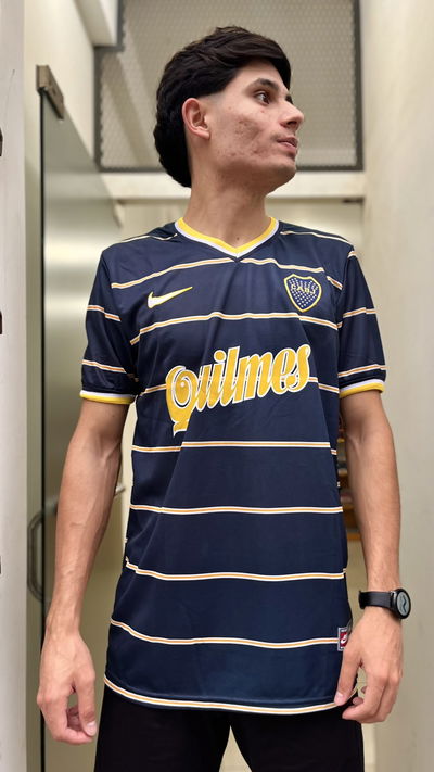 CAMISETA BOCA JRS RETRO 1999 QUILMES TITULAR