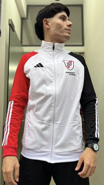 CAMPERA RIVER PLATE MANGAS BI COLOR